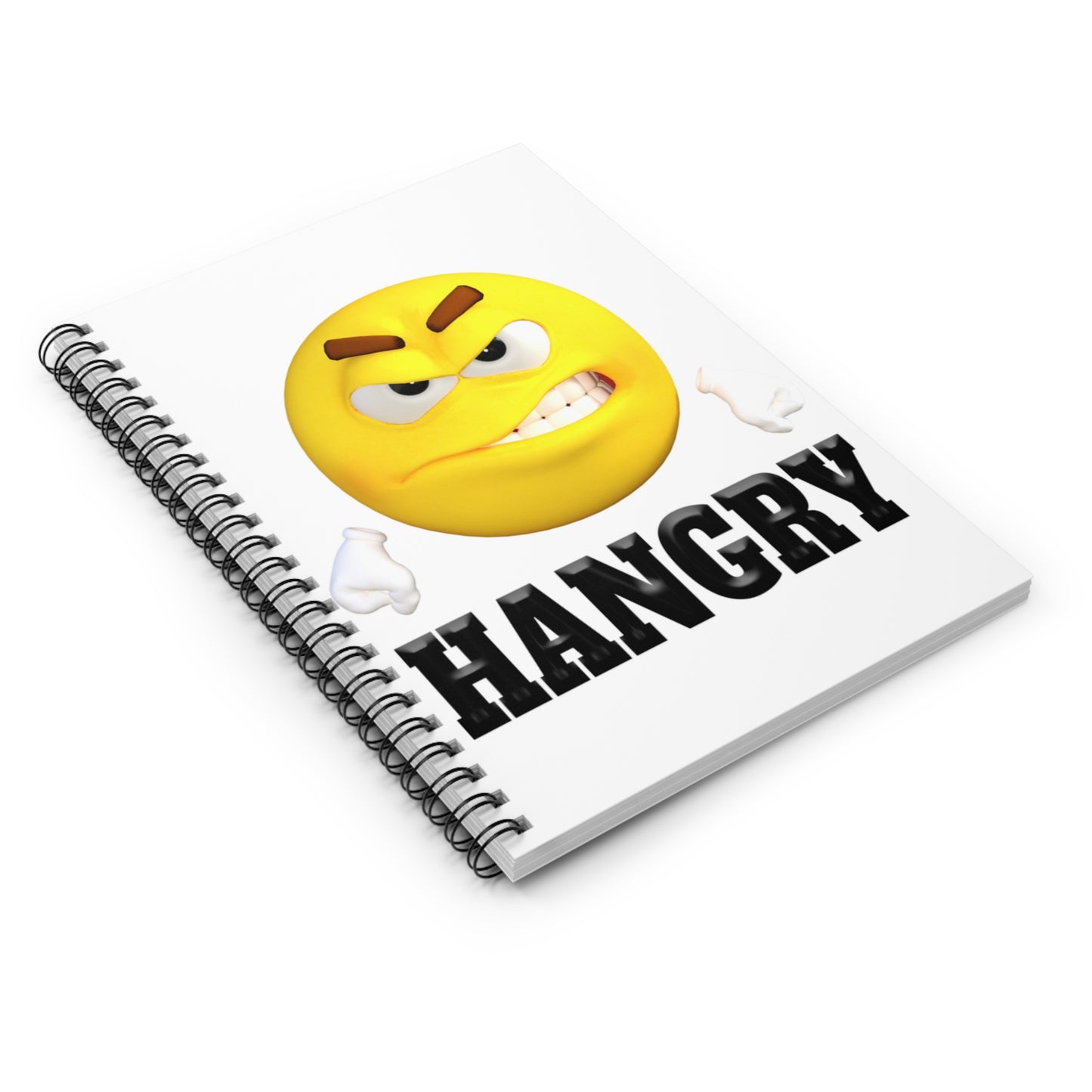 Hangry Fasting Tracker Spiral Notebook - Ruled Line