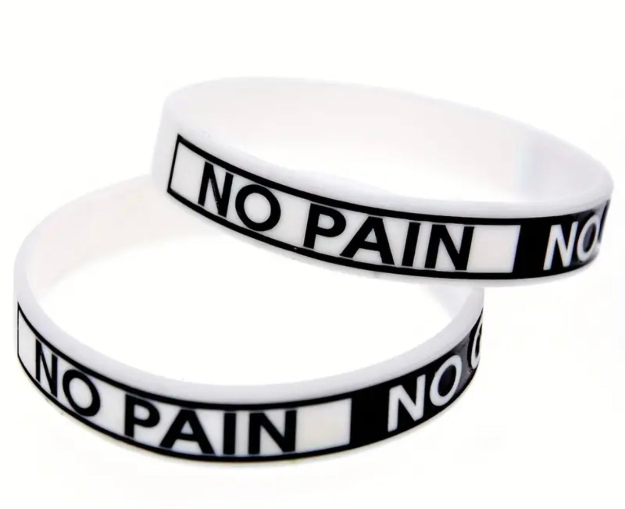 "No Pain No Gain" Motivational Silicone Bracelet