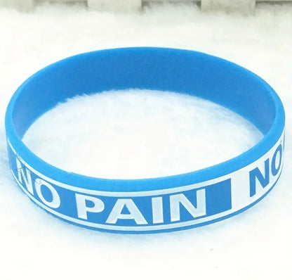 "No Pain No Gain" Motivational Silicone Bracelet