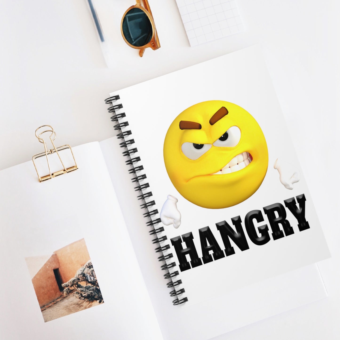 Hangry Fasting Tracker Spiral Notebook - Ruled Line